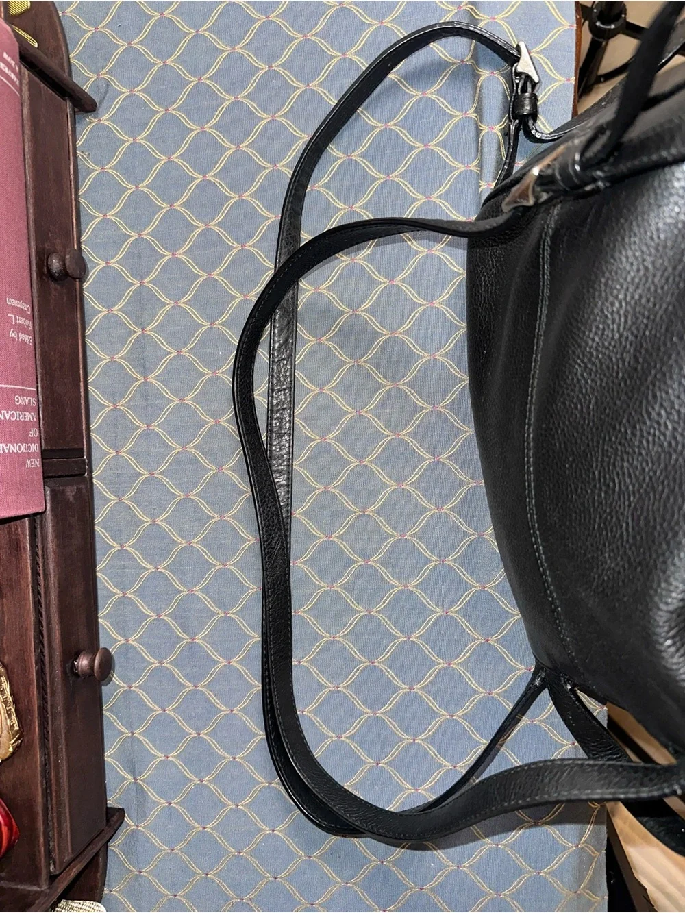 Coach Vintage Park Pebbled Leather Mini Backpack Black/Silver | Style F24385